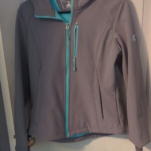 ZeroXposur Charcoal Jacket with Aqua Accents